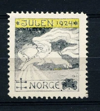 NORWAY . 1924 Christmas Seal (NKS 19)  G. Munthes, artist - Mint Never Hinged