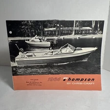 1964 THOMPSON Chris Craft Sea-V Hull, 18, 20, Cruiser Boat Brochure Catalog