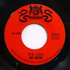 ROY MILTON & GRP 45 Red light / So tired WARWICK VG++ Doowop Ak171