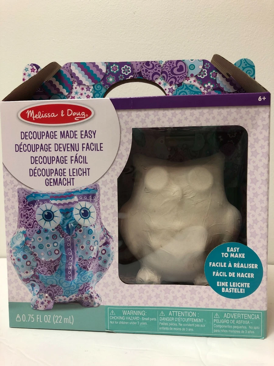 Melissa and doug sales decoupage owl