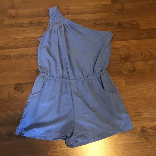 blue short jumpsuit