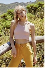 Free People Movement Cropped Run Tank Soft Pink XS/S BNWTS