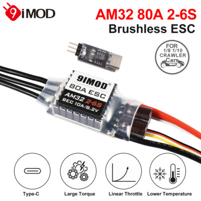 9imod 3542 Brushless Motor Gearbox 80A ESC for Axial SCX10 RC Crawler Cars