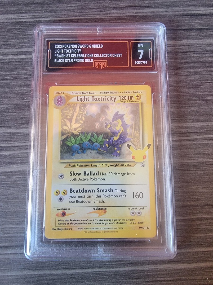Light Toxtricity GMA 7 NM HOLO Celebrations SWSH137 Cgc psa bgs