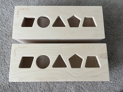 Lovevery The Block Set Wooden Storage Box (2) Only