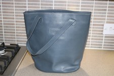 Large Timberland Leather Tote Shopper Shoulder Bag Grey