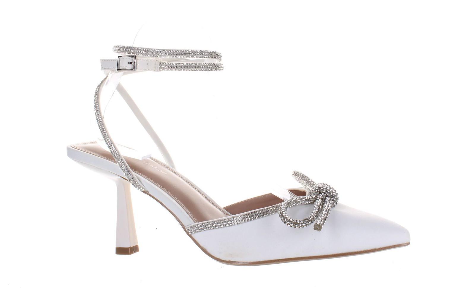 Женские туфли на каблуке BCBG с ремешком на щиколотке Ildy белого цвета размер 95 7792272 3890₽