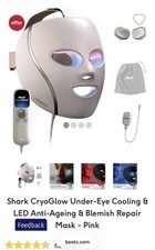 Shark Cryo Glow LED Face Mask with Charging Stand And Box.