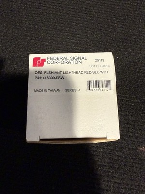 Federal Signal Flush Mount Warning Light 416309-W Trio