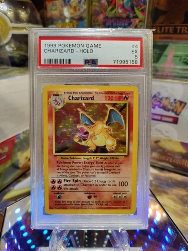 1999 Pokemon Charizard-Holo Game #4 PSA 5 EX Charizard-Holo Pokemon Card