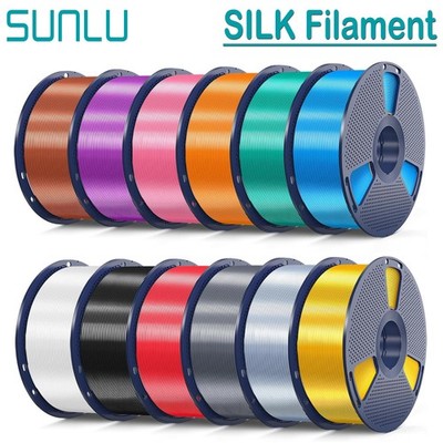 SUNLU PLA+ SILK 3D Drucker Filament 1.75mm SILK 1KG/ROLL +/-0.02mm Mehrfarbig
