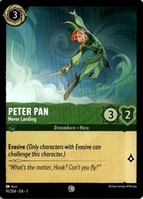 Peter Pan - Never Landing 91/204 Common The First Chapter Lorcana Near Mint