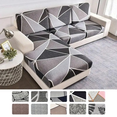 Elastischer Blumenmuster Sofabezug für L-förmige Couch und Sessel top Modern