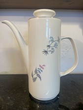 Vintage Studio J&G Meakin Coffee Pot Mid Century Floral Ceramic England
