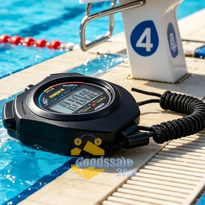 Digital LCD Stopwatch Sports Counter Timer Watch Handheld Countdown Stop Timer