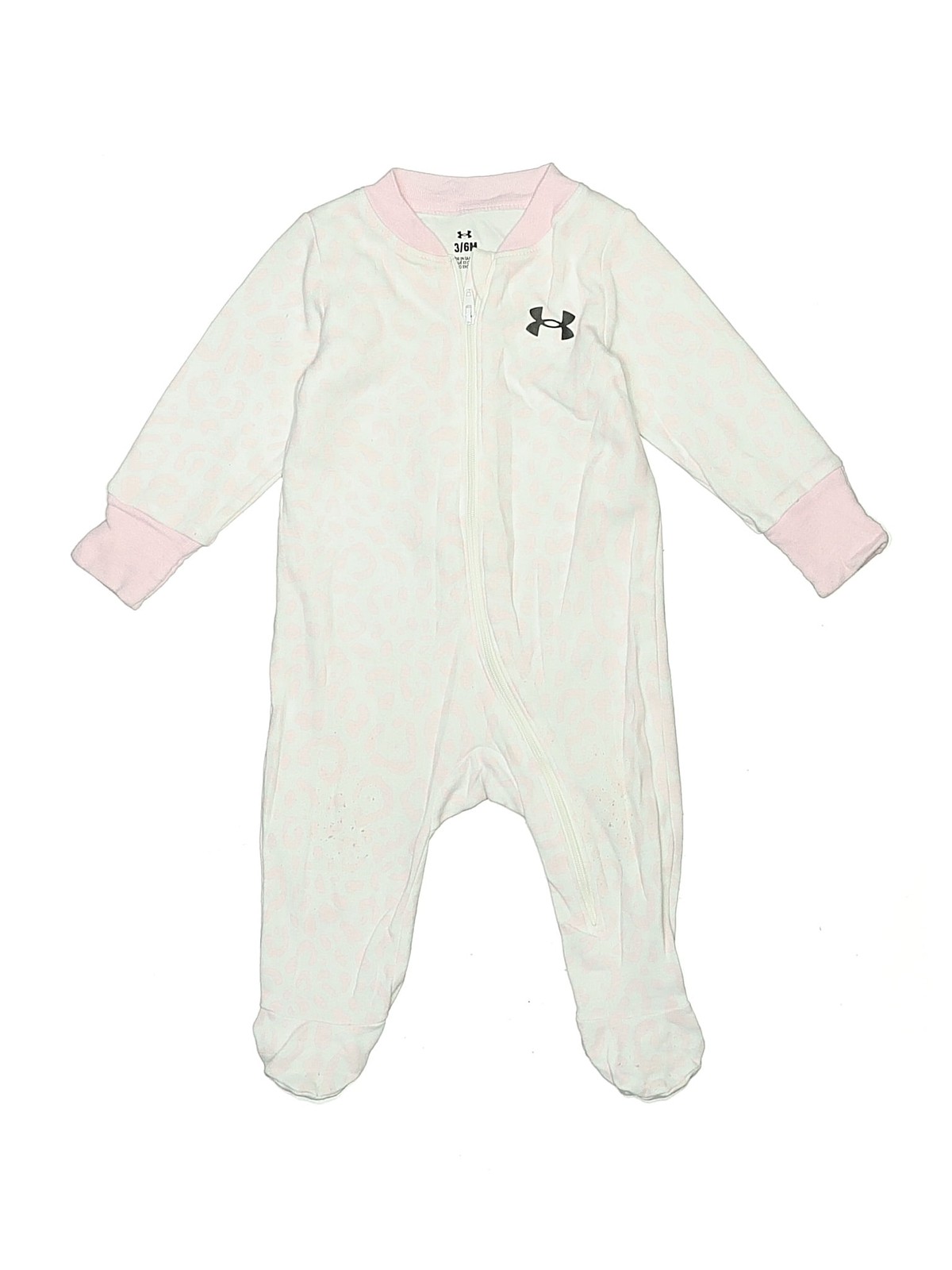 Under Armour Girls White Long Sleeve Bodysuit 3-6 Months