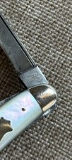 VINTAGE KEEN KUTTER ST LOUIS USA MOP PEARL handle 3 blade POCKET KNIFE KNIVES