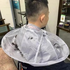 Barber Gown Cloth Hair Cutting Cloak Umbrella Hairdressing Cape Barber Salon US