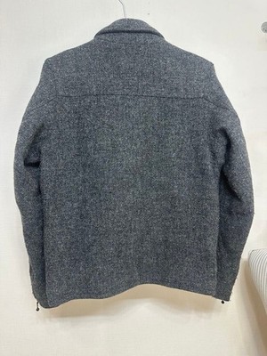 アディダスxネイバーフッドOBYOハリスツイード ライダースジャケット 黒 adidas Neighborhood Harris Tweed collaboration Men Double Rider