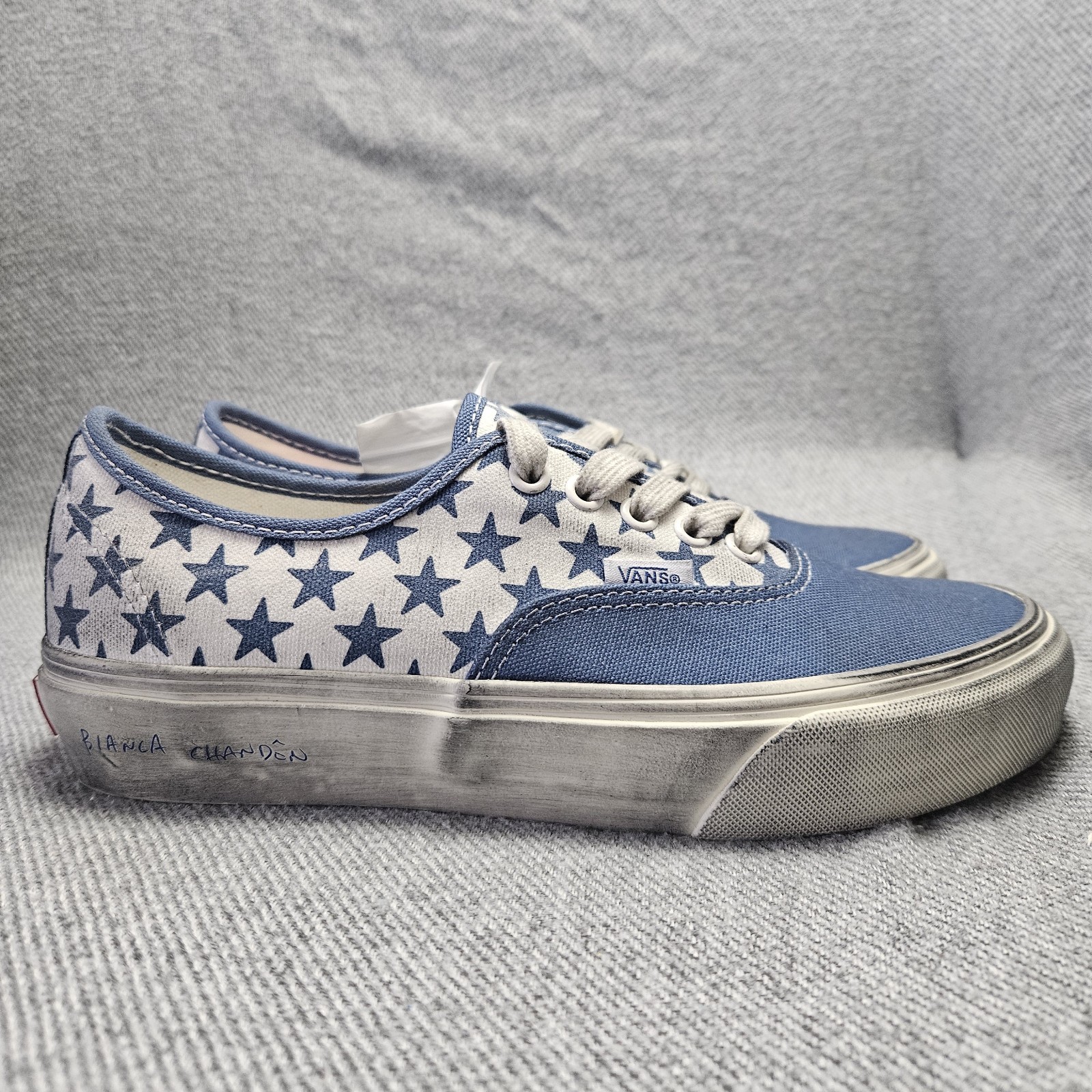 Vans Bianca Chandôn x Authentic VLT LX Stressed Navy Shoes| Men Sz 6.5 /Wmn Sz 8