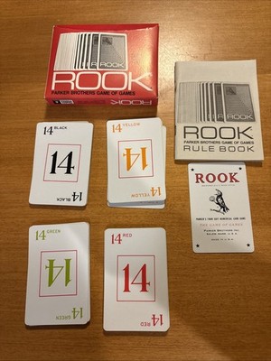 Vintage Rook Card Game Parker Brothers 1972 RED Edition Cards