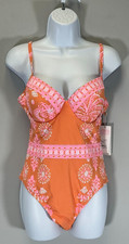Lilly Pulitzer Palma Women's Size 10 Papaya Breezy One Piece Swimsuit NWT