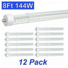 8feet Single Pin Fa8 Daylight Led Light Bar 96 Inch 144 Watt T12 V Shaped No Rf 8feet Single Pin Fa8 Daylight Led Light Bar 96 Inch 144 Watt T12 V Shaped No Rf