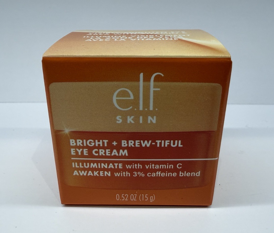 e.l.f SKIN Bright & Brew-tiful Eye Cream 15g Illuminate & Awaken Caffeine Vit C - Image 2