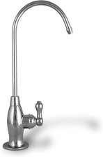 Goose-neck High Spout Cold Water Kitchen Drinking Faucet Polished Chrome