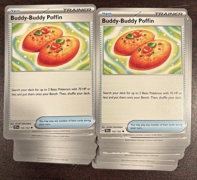 (Lot 100x) Buddy-Buddy Puffin Prismatic Evolutions/Temporal Pokemon TCG Playable