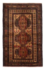 4'0" x 6'5" Traditional Vintage Hand Knotted Oriental Carpet Wool Area Rug