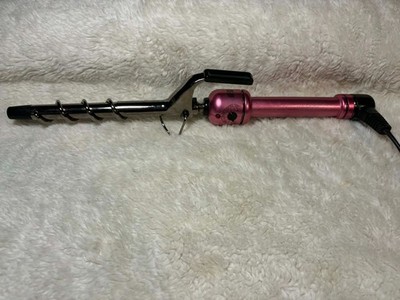 Hot Shot Tools Pink Titanium Professional Coil Swirl Spiral 5/8'' Curling Iron