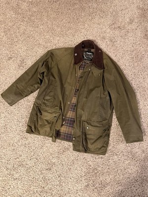 Barbour Men's Classic Beaufort Waxed Cotton Coat Jacket Brown, Size C44