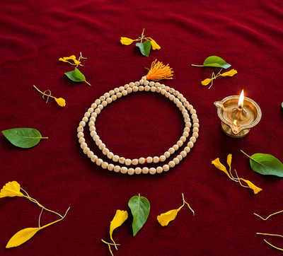 Divine Tulsi Japa Mala   Holy Basil Prayer Beads for Devotion And Inner Peace