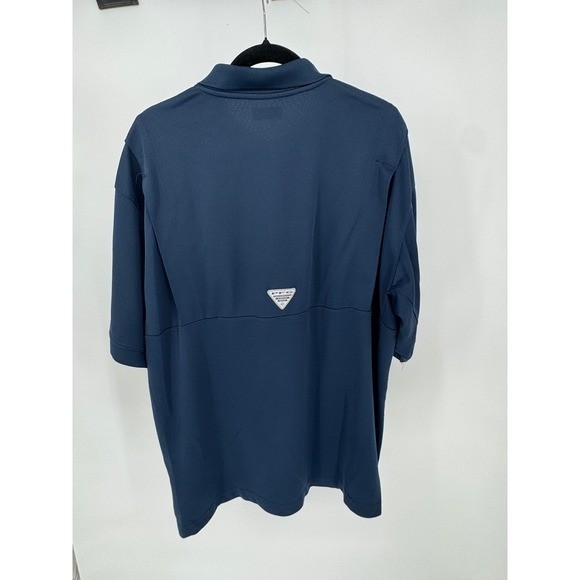 Columbia PFG Men's Navy Blue Short Sleeve Polo Shirt Fishing Outdoor Size XL thumbnail 3