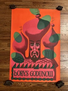 Early 60’s (logo) Polish Poster for  opera  Borys Godunow art by Mroszczak