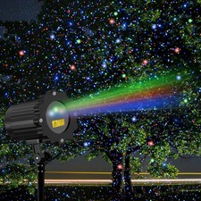 Laser Christmas Projector Lights Outdoor, 3 Colors RGB Christmas Laser Lights...
