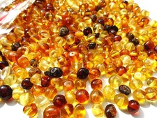 Natural Amber Beads 5  7mm Honey Polished Drilled Gemstone 10g 80 round beads