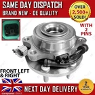 FOR NISSAN NAVARA D40 2005-ON FRONT LEFT & RIGHT WHEEL HUB & BEARING W/ ABS