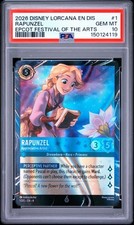 2026 DISNEY LORCANA EN MAGICAL PLACES PROMO 1 RAPUNZEL FESTIVAL ARTIST PSA 10