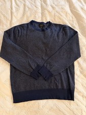 J.CREW Men's Navy Blue Cotton Sweater Size L