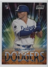 2020 Topps Stadium Club Chrome Beam Team Orange Refractor 2/25 Gavin Lux 15ur