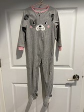 Toddler Girl's CARTER'S Dog with Heart Snuggly One-Piece Pajamas - Size 5
