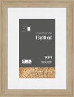 Nielsen Holz-Bilderrahmen Skava Eiche 13X18 Cm Mit Passepartout 9X13 Cm