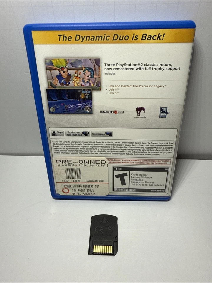 Jak and Daxter Collection PS Vita (PlayStation Vita, 2013) Completo Auténtico Foto 2 de 2