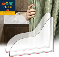 Shower Splash Guard for Bathtub, Bathroom Shower Corner Water Guards to Keep Wat