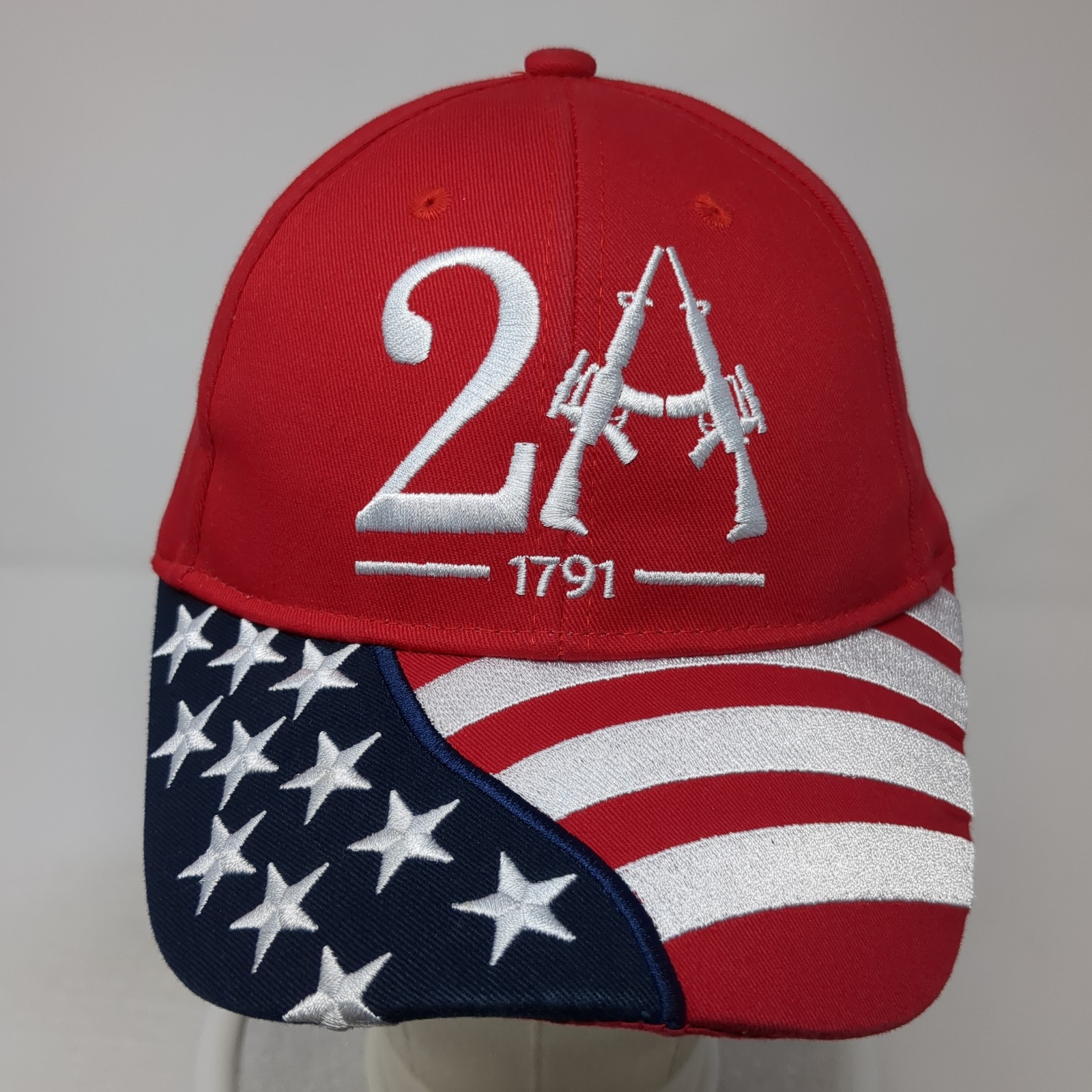2nd Amendment USA Flag Baseball Cap Multicolor On… - image 2