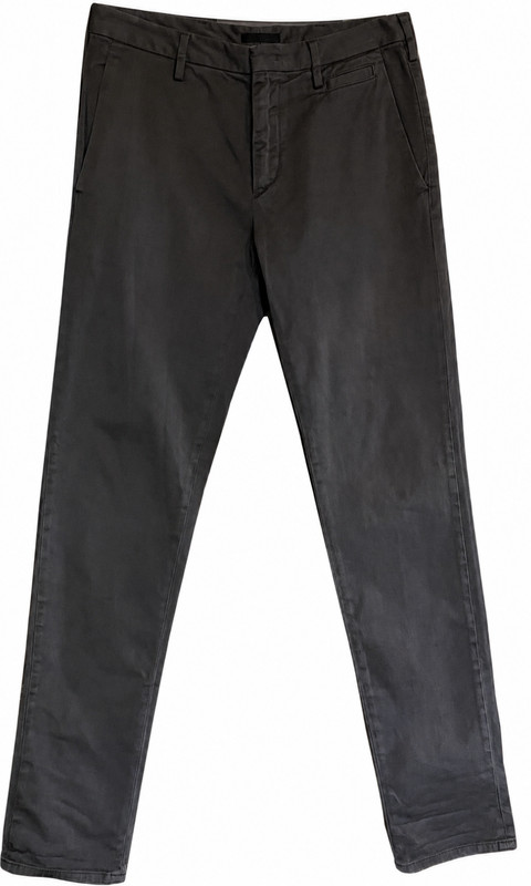 Prada Men’s Slim Fit Dress Chino Pants Gray Size 44 IT Luxury Designer