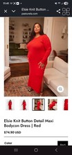 **SALE**Rebdoll's Plus Size FITTED Body Con Red Sweater Dress