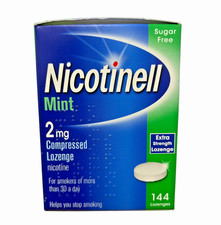 Nicotinell 2mg Mint Compressed Extra Strength Nicotine Sugar Free | 144 Lozenges